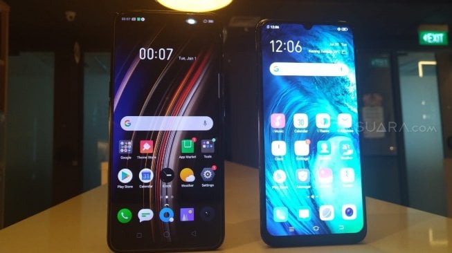 realme X vs Vivo S1. [Suara.com/Tivan Rahmat]