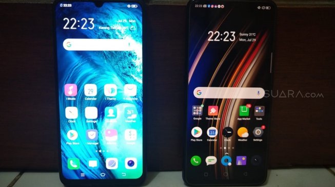 realme X vs Vivo S1. [Suara.com/Tivan Rahmat]