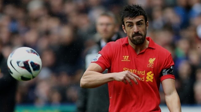 Mantan bek Liverpool, Jose Enrique. [ANDREW COWIE / AFP]