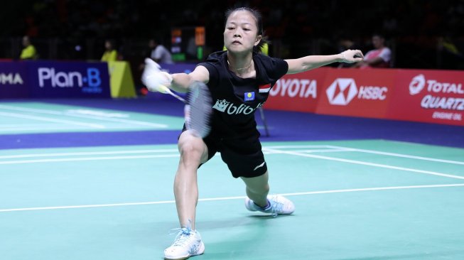 Pebulutangkis tunggal putri Indonesia, Fitriani, melaju ke perempat final Thailand Open 2019 usai mengalahkan kompatriotnya Lyanny Alessandra Mainaky, Kamis (1/8). [Humas PBSI]