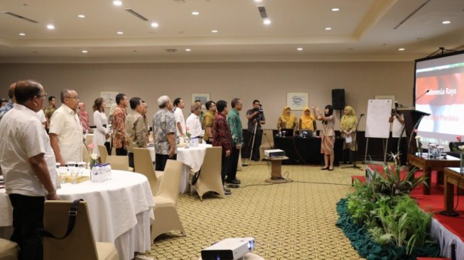 Forum Discussion Group (FGD) membahas Kebijakan Pemerintah Terkait Harga Eceran Tertinggi (HET) dan Pendistribusian Pupuk Bersubsidi di Hotel Bumi Surabaya, Surabaya, Jawa Timur, Selasa (30/7/2019). (Dok : Kementan)