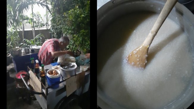 Viral Kisah Kakek Penjual Bubur, Tinggal di Rumah Bekas Kebakaran