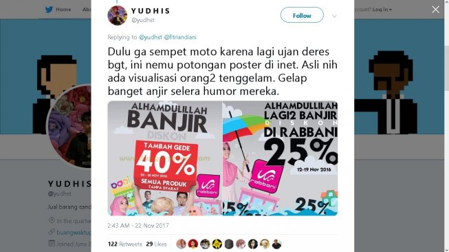Iklan Rabbani Profesor Kerudung - (Twitter/@yudhst)