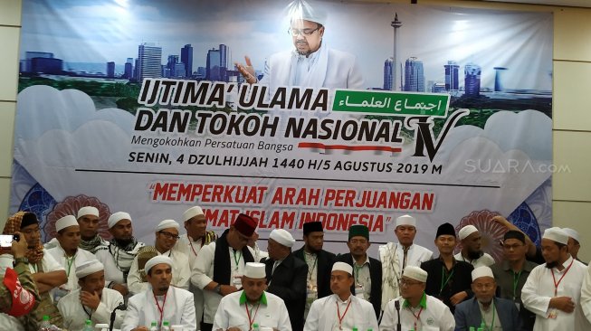 Ijtima Ulama dan Tokoh ke-IV digelar di Hotel Lorin Sentul, Bogor, Jawa Barat, Senin (5/8/2019), menghasilkan delapan putusan. (Suara.com/M. Yasir)