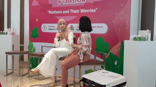 Nina Zatulini saat ditemui di Mama's Choice di Grand Indonesia [Suara.com/Dini]