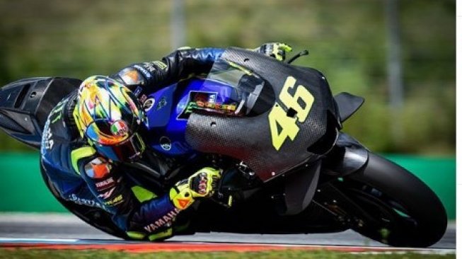Valentino Rossi Jajal Yamaha YZR-M1 2020. (Instagram/motogp)