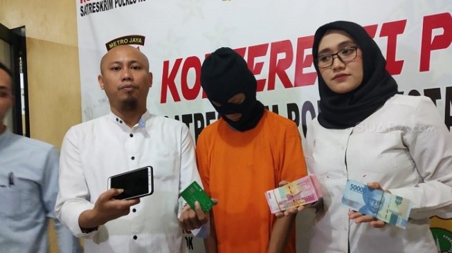 Yuda Setiawan, tersangka kasus pemerasan lewat modus foto syur. (Suara.com/Supriyadi).