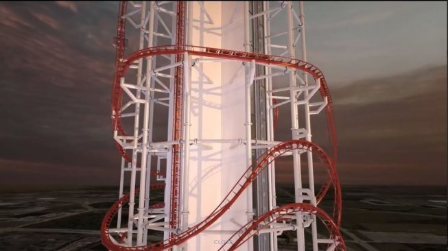 Roller Coaster Vertikal di Masa Depan (youtube.com/Michael Kitchen)