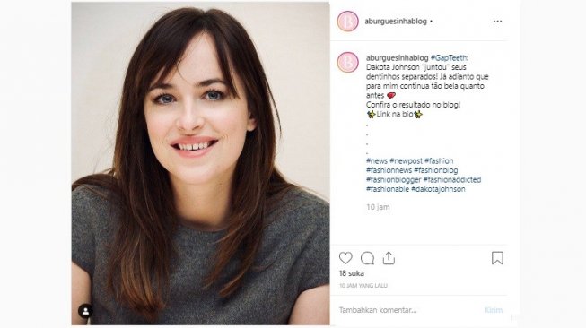 Gigi Dakota Johnson masih renggang (Instagram/aburguesinhablog)