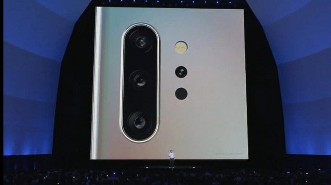 Peluncuran Samsung Galaxy Note 10 di New York, AS, Kamis (8/8/2019) dini hari WIB. [Screenshot Live Streaming @Samsung.com]