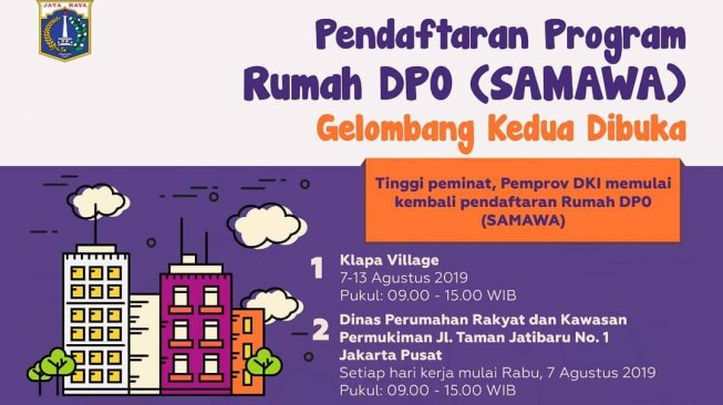 Tinggi Peminat, Pendaftaran Rumah DP Nol Rupiah Gelombang 2 Dibuka