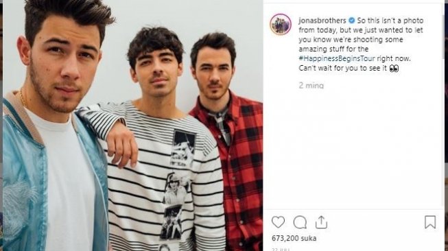Jonas Brothers. (Instagram/@jonasbrothers)