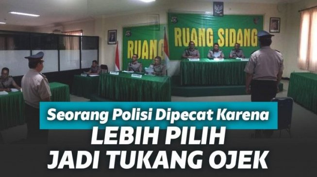 Lebih Pilih Jadi Tukang Ojek, Polisi ini Dipecat Karena Bolos 62 Hari!
