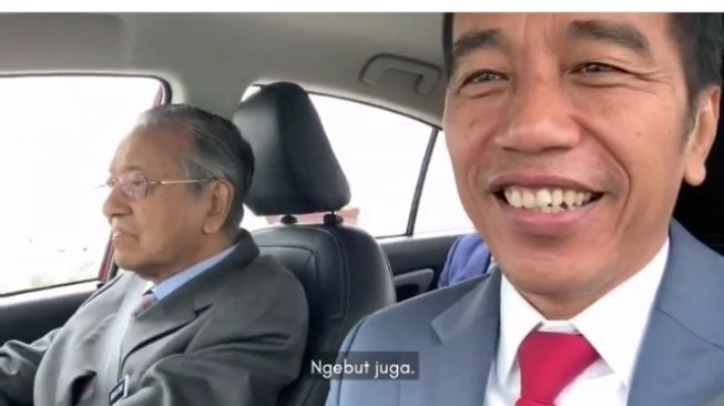 Presiden Joko Widodo nge-vlog bersama Dr Mahathir Mohamad [Instagram: jokowi].