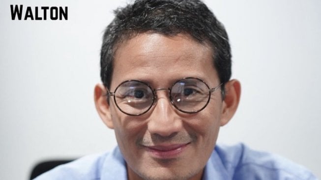 Sandiaga gelar polling memilih kacamata