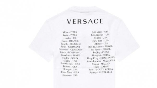 Versace Minta Maaf ke China Gara-Gara Salah Desain Kaos