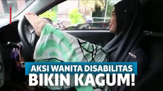 Perempuan Penyandang Disabilitas Ini Kendarai Mobil Tanpa Tangan