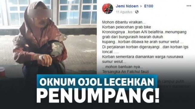 Ngaku 'Digerayangi' Driver Ojol di Surabaya, Wanita Ini Nekat Loncat 