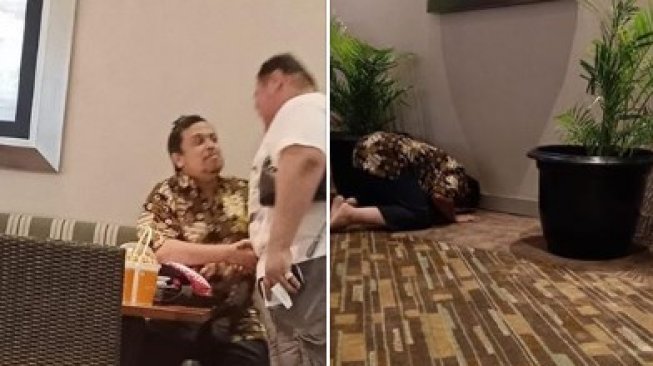 Beredar Foto Mirip Ketua PA 212 Salat di Lobi Bioskop