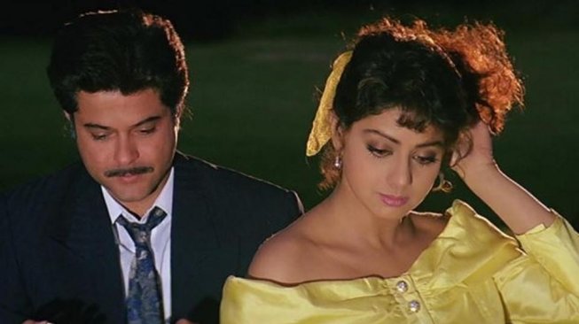 Sridevi dan Anil Kapoor dalam sebuah film.