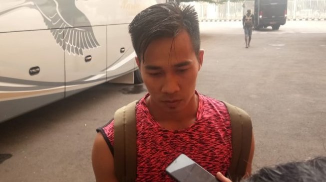 Penjaga gawang Tira Persikabo, Angga Saputra. (Suara.com/ Adie Prasetyo) 