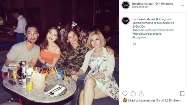 Selulit di paha Barbie Kumalasari menjadi sorotan netizen (Instagram/barbiekumalasari)