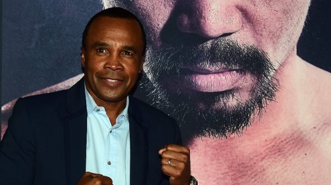 Legenda Tinju asal Amerika Serikat, Sugar Ray Leonard. (FREDERIC J. BROWN / AFP)