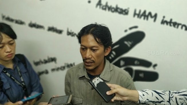 Deputi Koordinator KontraS Feri Kusuma (Suara.com/M. Yasir).