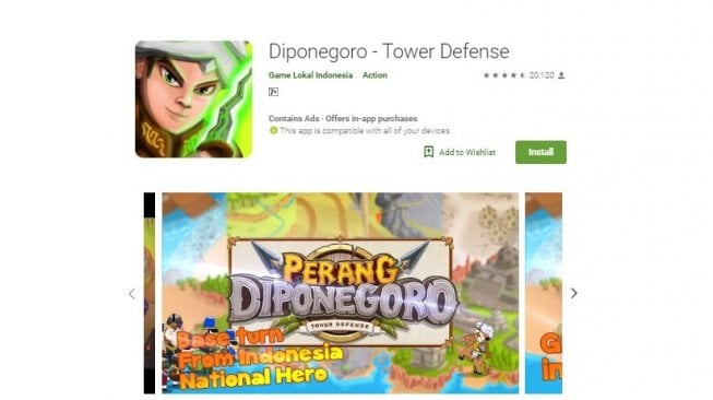 Game Android bertema HUT RI karya anak bangsa. [Google Play Store]