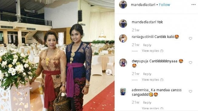 I Dewa Agung Ayu Alamanda Diastara. (Instagram/@mandadiastara)