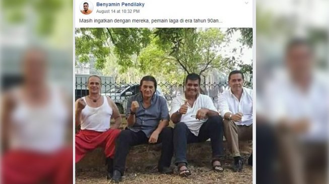 Ramai Foto 4 Aktor Laga Legendaris, Warganet Tebak-tebakan Siapa Mereka