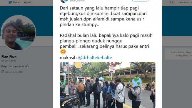 Inilah dimsum viral lewat promosi media sosial [Twitter: @Fian_Achmd].