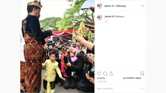 Unggahan Jokowi - (Instagram/@jokowi)