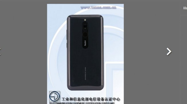 Xiaomi Remi 8 yang dibocorkan TENAA [GSM Arena].