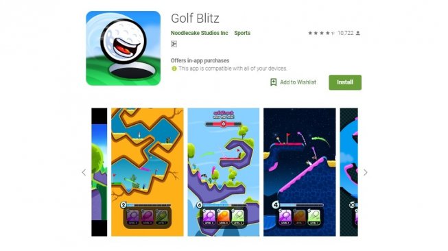 Golf Blitz, game indie seru di Android. [Google Play Store]