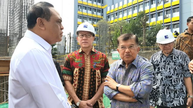 Tinjau Pembangunan Kantor DMI, Wapres JK: Tahun Depan Selesai