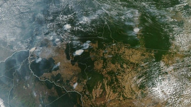 Dampak Kebakaran Hutan Amazon, 5 Potret Gelap Langit Brasil Kala Siang
