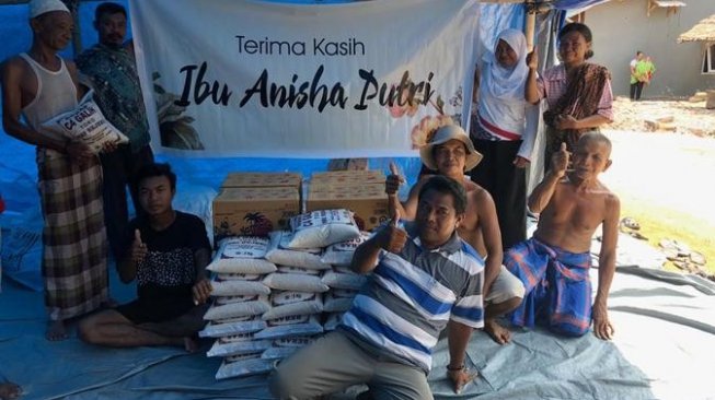 Bantuan bagi masyarakat Lombok, NTB. (Dok : Istimewa)