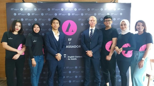 EF English Centers for Adults meluncurkan Kampanye EF Ambassador di Jakarta, Senin (12/8/2019).