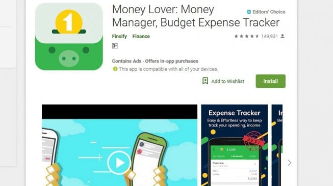 Money lover: Money Manager, Budget expense Tracker [googleplay store].