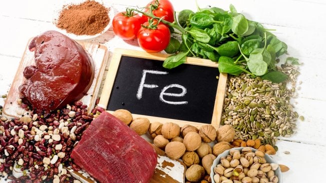 Makanan mengandung tinggi zat besi. (Shutterstock)