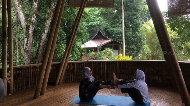 HappyTrip, Senyaman Ikuti Kelas Yoga dan Trekking Jumpa Orangutan