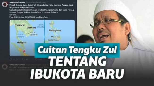 Tengku Zulkarnain Peringatkan Lokasi Ibu Kota Baru Terancam Rudal China