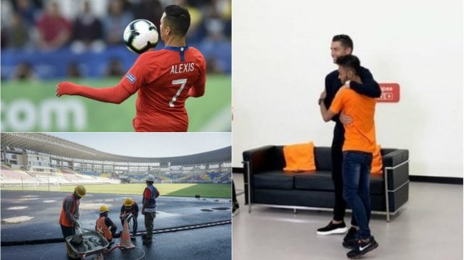 5 Berita Bola Pilihan: Jokowi Pamer Stadion, Ronaldo Bertemu Anak Angkat