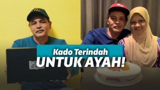 Dibelikan Kado Sepatu Idaman oleh Sang Anak, Pria ini Menangis!