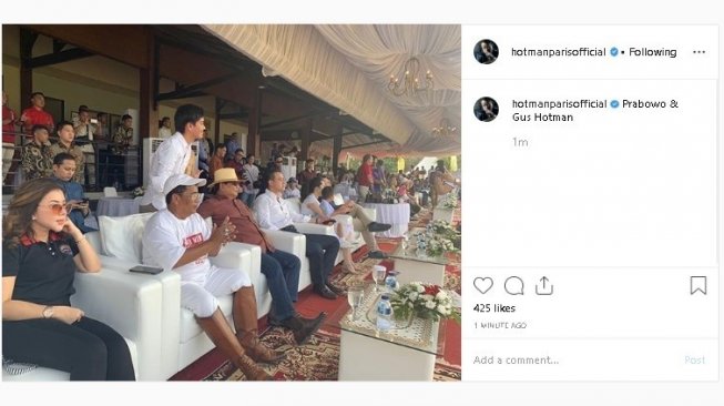 Hotman Paris Hutapea dengan Prabowo Subianto - (Instagram/@hotmanparisofficial)