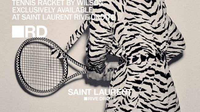 Olahraga Lebih Bergaya, Saint Laurent Rilis Raket Tenis dan Matras Yoga