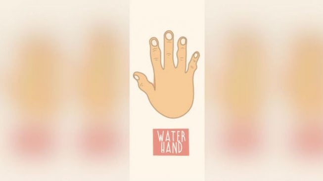 Bentuk tangan air (water hand). (The Hearthy Soul/Pinterest)