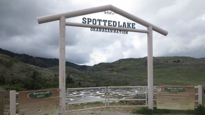 Gerbang Spotted Lake (Wikimedia Commons Extemporalist)