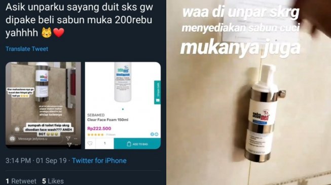 Sedia Skincare Mahal dan Disebut Kampus Sultan, Beredar Klarifikasi Unpar